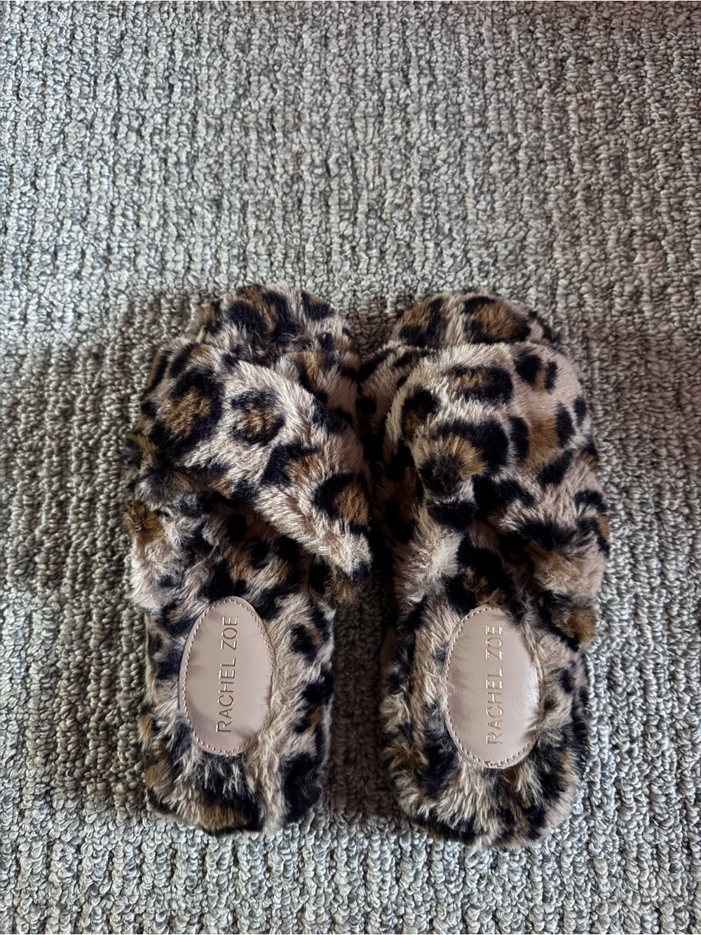 Rachel Zoe Kids Leopard Print Faux-Fur Slide Slippers - Black, Brown, Cream